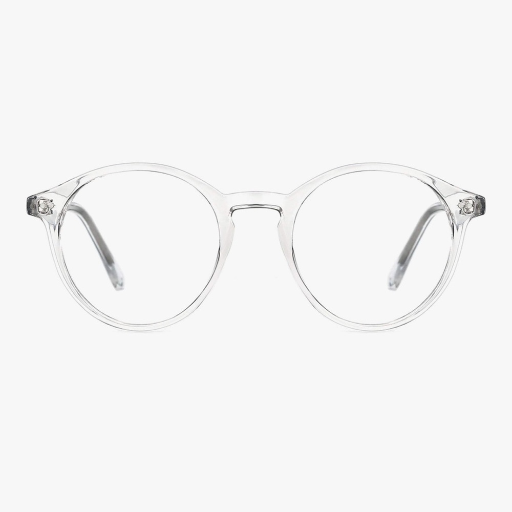 TIJN Blue Light Blocking Glasses Vintage Round Rim Frame Transparent